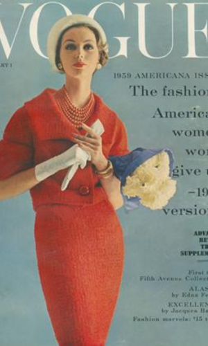 Vogue covers from the 1920s to the 1950s