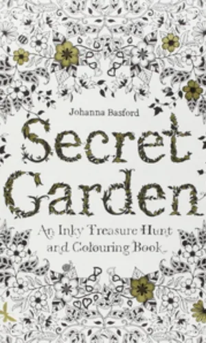 5 Best Coloring Books for Adults 3 "Secret Garden: An Inky Treasure Hunt and Coloring Book" by Johanna Basford